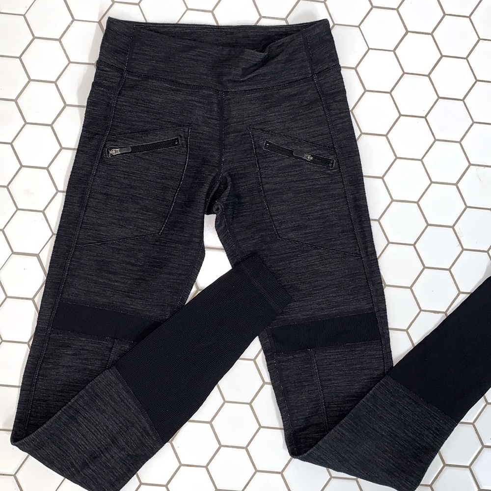 Lululemon Zipper Leggings Sz 2 - Picture 1 of 5